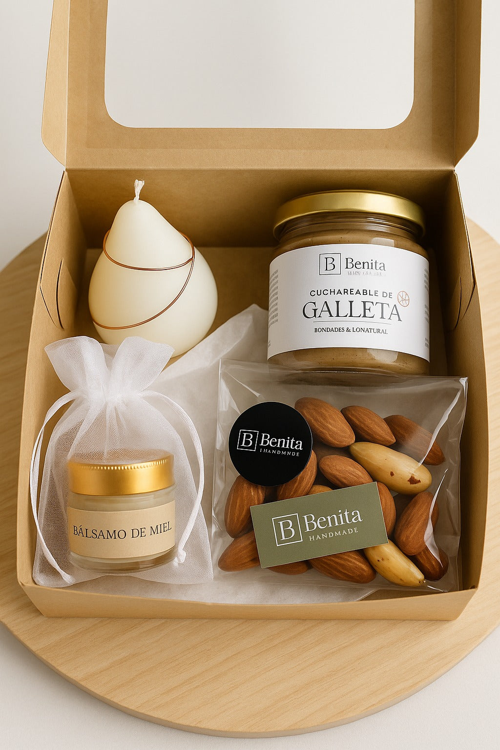 Set 4: Cajita de Regalo Bálsamo Labial - Vela-